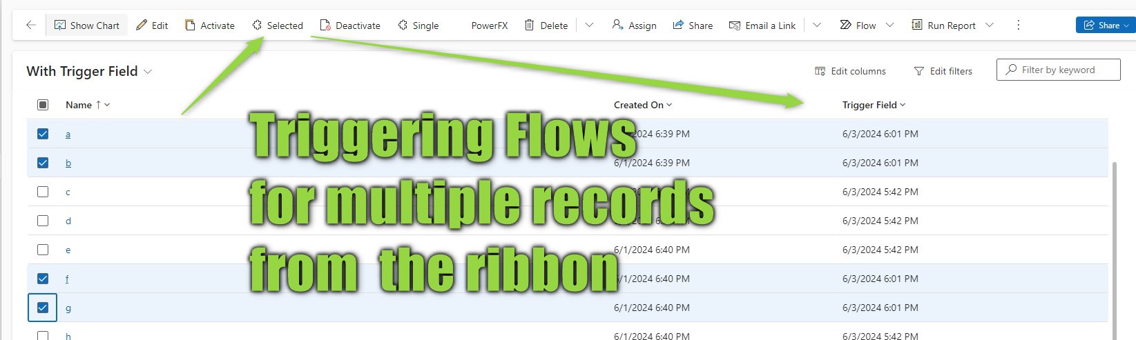 Featured image of post Patterns: Triggering a Flow from the Ribbon (multiple records)