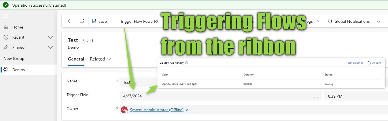 Featured image of post Patterns: Triggering a Flow from the Ribbon (single record)