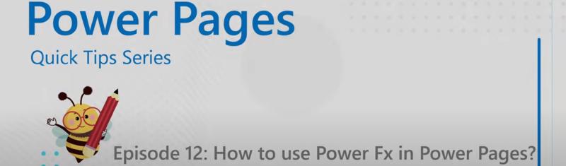 Featured image of post [VIDEO] Power Platform Learners: Using Power Fx in Power Pages