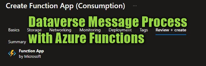 Featured image of post Service Bus 6: Processing Events with a Function