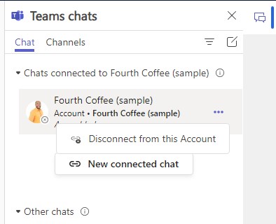 If you made a mistake, you can disconnect the chat again (if allowed in the settings).